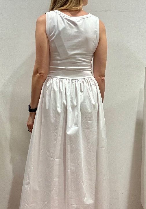 Abito bitessuto cotone bianco (2)