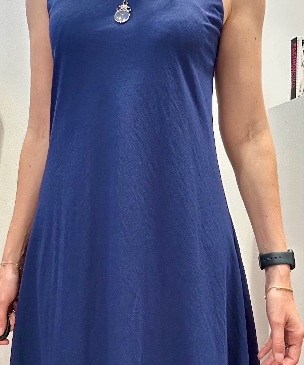 Abito con coda rayon blu (3)