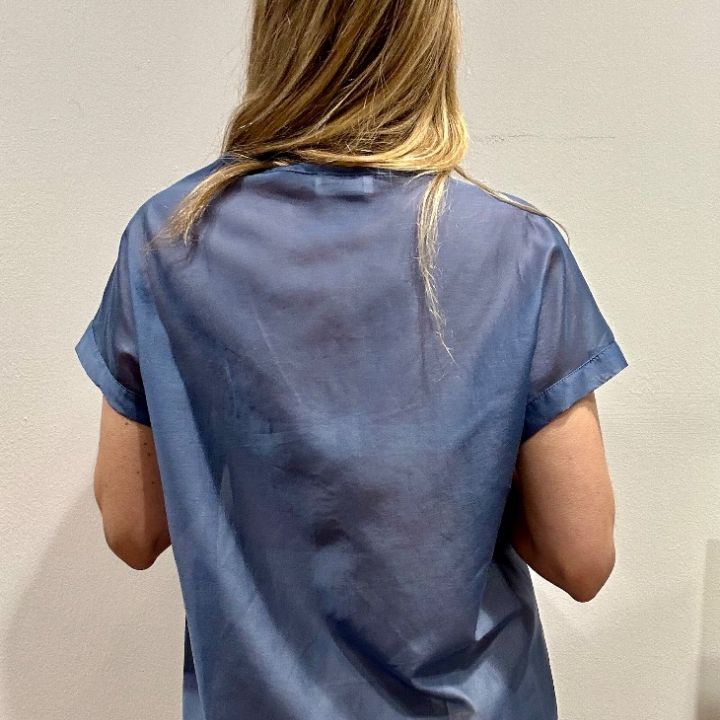 Blusa in lyocell semitrasparente denim (3)