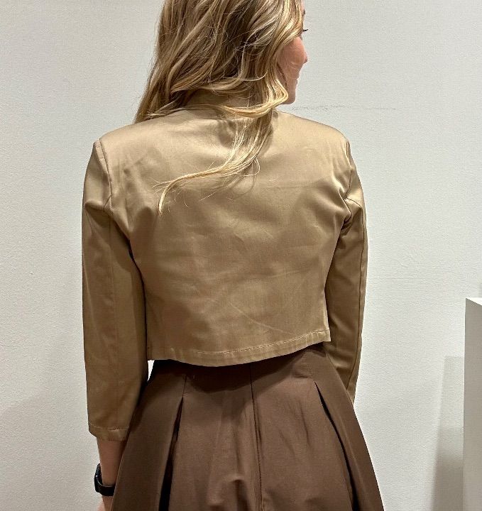 Bolero cotone biscotto  (4)