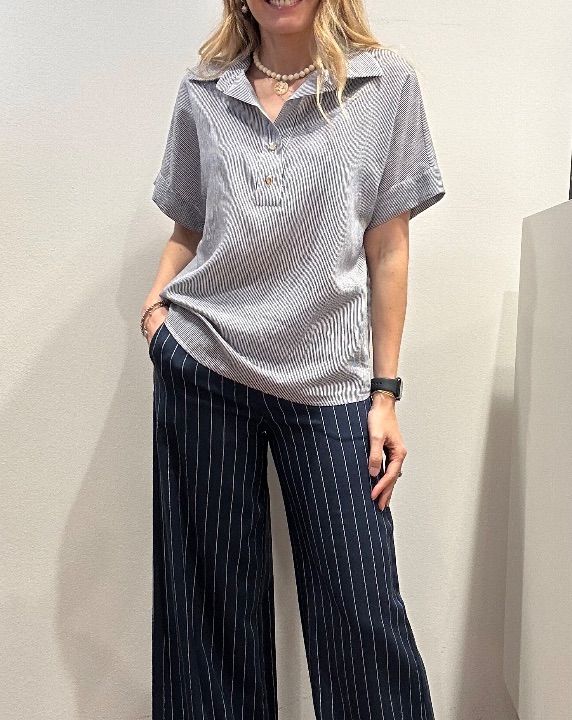 Camicia millerighe viscosa blu (5)