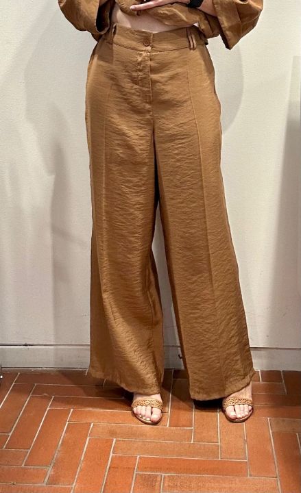 Pantalone color cuoio