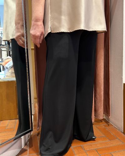 Pantalone largo jersey con elastico