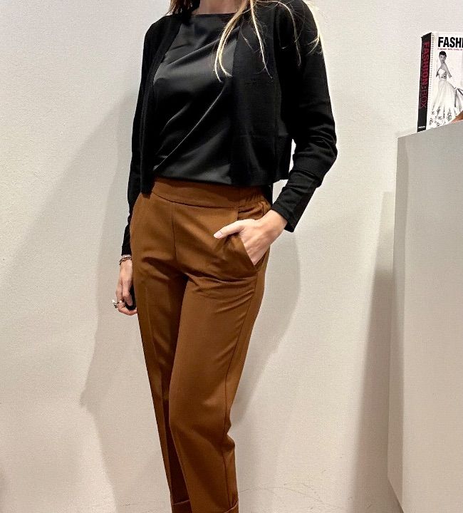 Pantalone risvolto ed elastico tabacco (4)