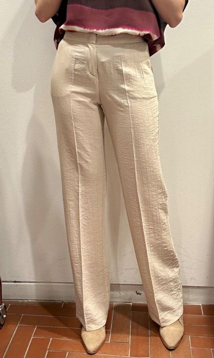 Pantalone viscosa leggera burro 