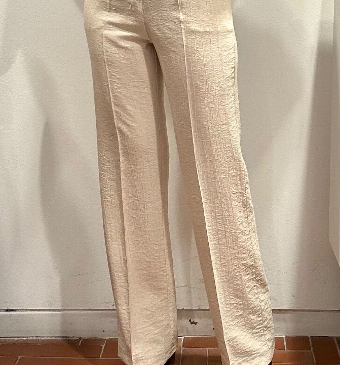 Pantalone viscosa leggera burro  (3)