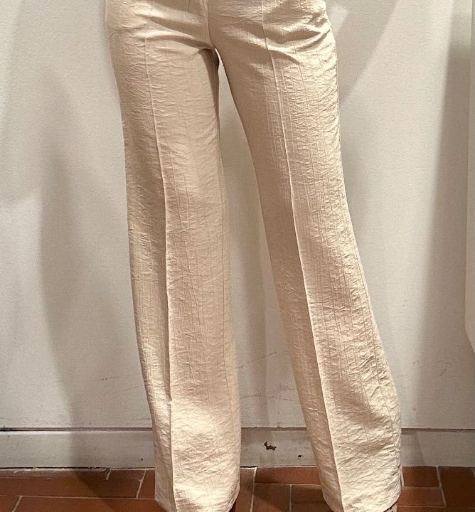 Pantalone viscosa leggera burro  (4)