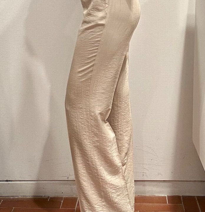 Pantalone viscosa leggera burro  (5)