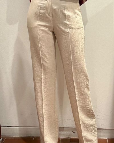 Pantalone viscosa leggera burro 