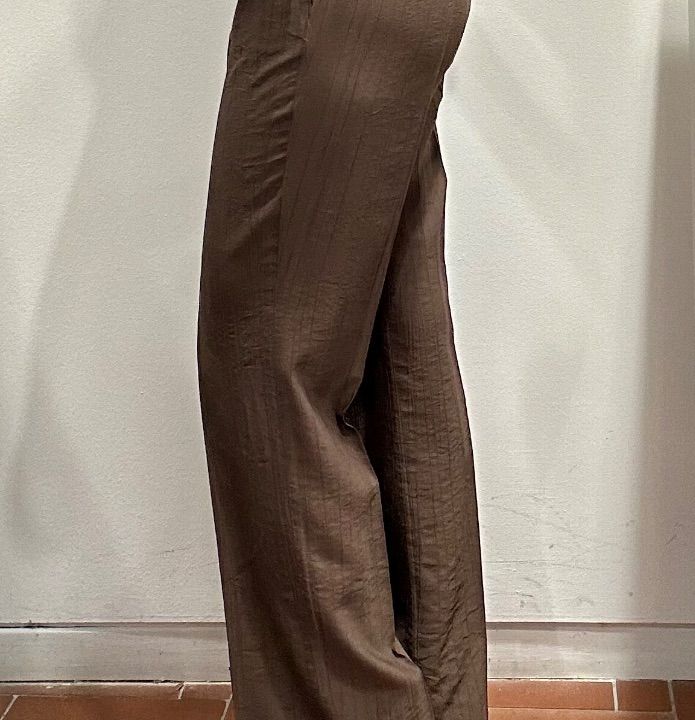 Pantalone viscosa leggera cioccolato  (2)