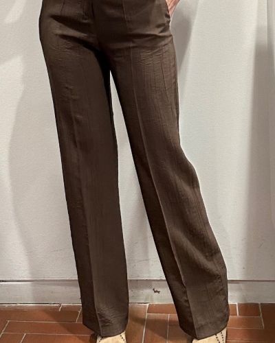 Pantalone viscosa leggera cioccolato 
