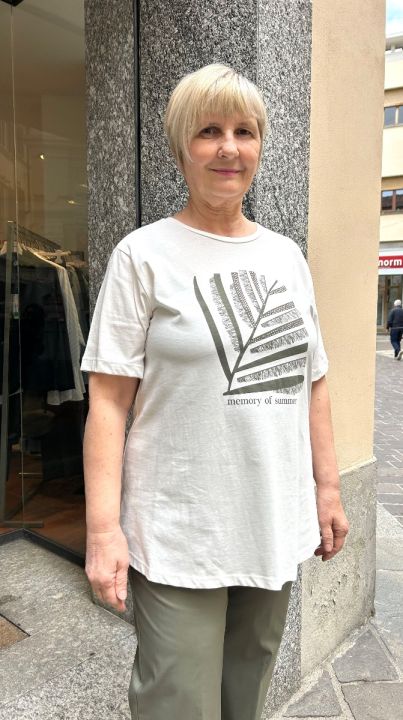 T-shirt cotone felce 