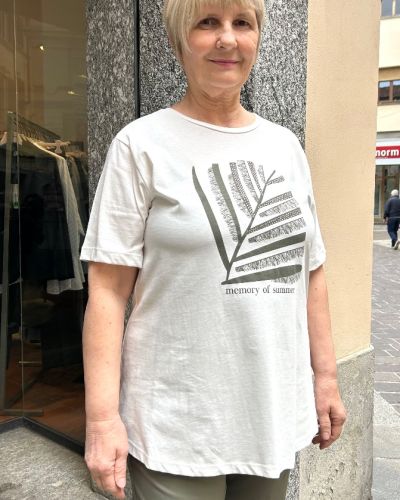 T-shirt cotone felce 