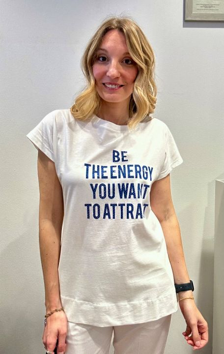 T-shirt scritta energy