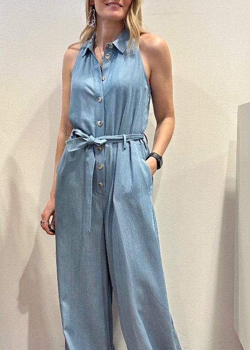 Tuta lyocell azzurra  (2)
